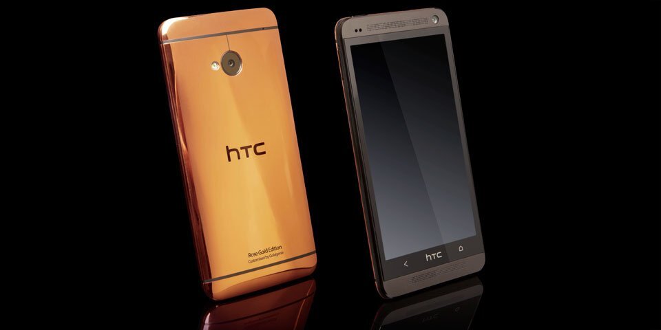HTC One potažený růžovým zlatem