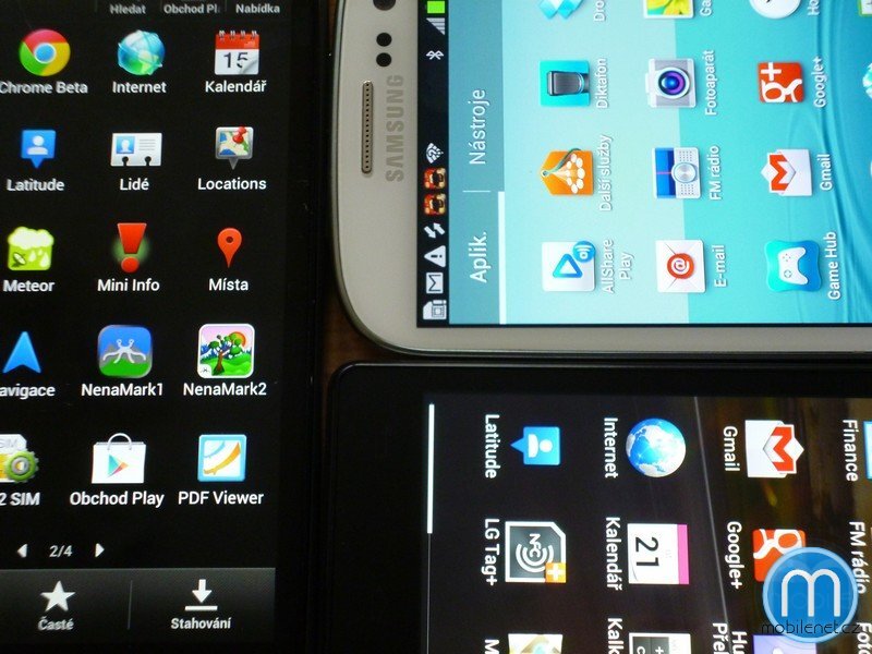 HTC One X, LG Optimus 4X HD a Samsung Galaxy S III
