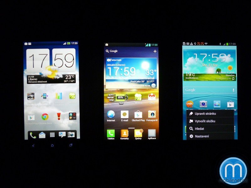 HTC One X, LG Optimus 4X HD a Samsung Galaxy S III