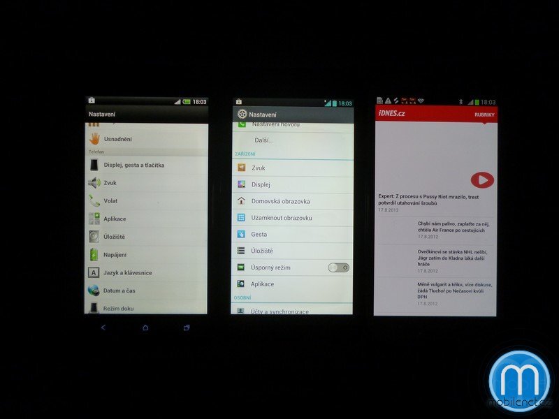 HTC One X, LG Optimus 4X HD a Samsung Galaxy S III