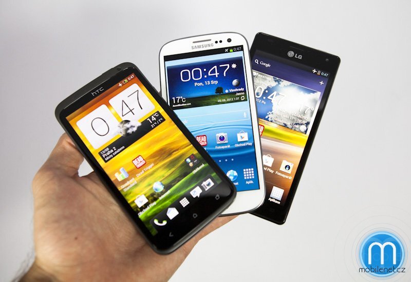 HTC One X vs. LG Optimus 4X HD vs. Samsung Galaxy S III