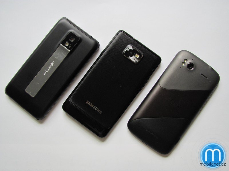 HTC Sensation, LG Optimus 2X, Samsung Galaxy S II