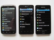 HTC Sensation, LG Optimus 2X, Samsung Galaxy S II