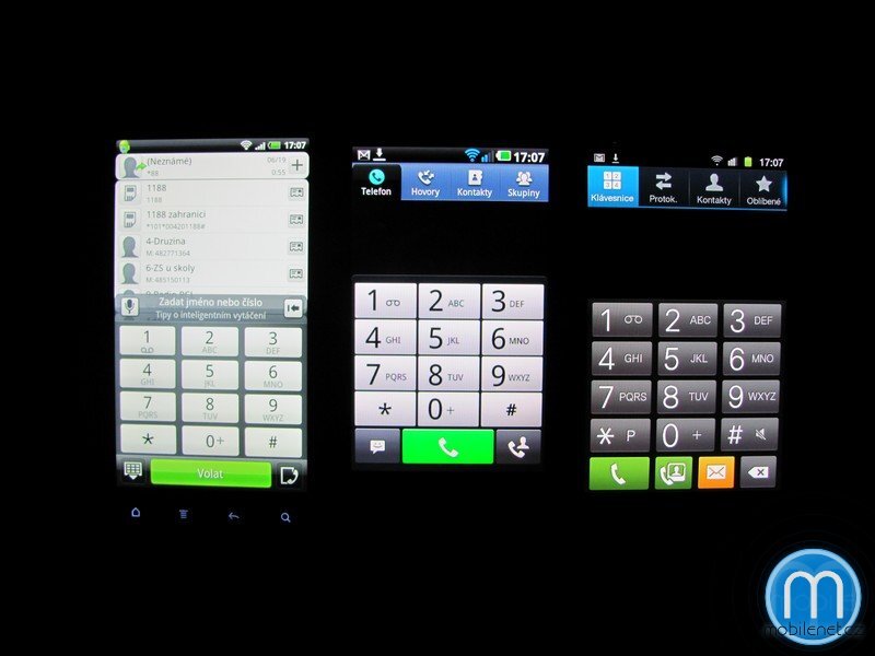 HTC Sensation, LG Optimus 2X, Samsung Galaxy S II