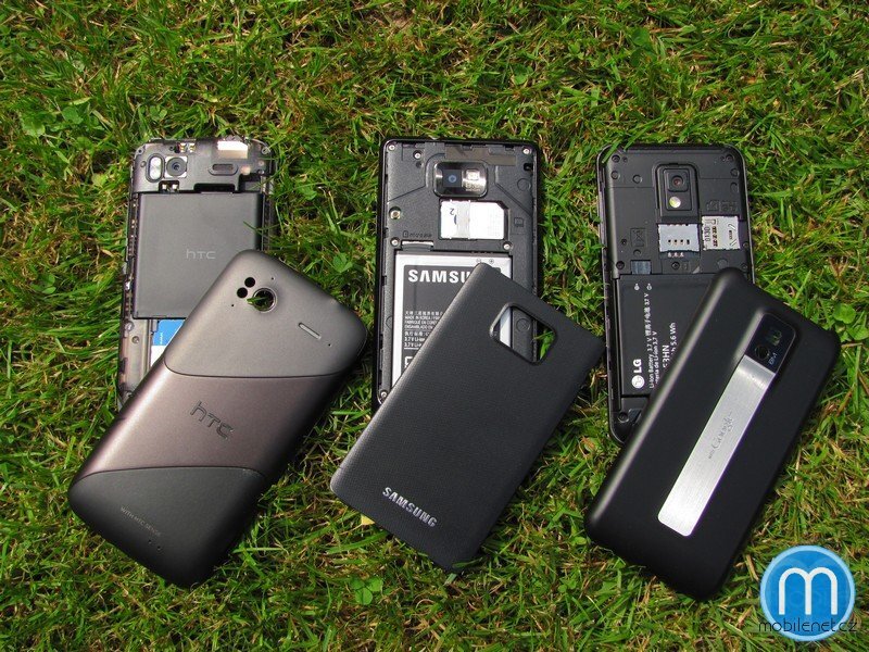HTC Sensation, LG Optimus 2X, Samsung Galaxy S II