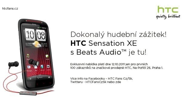 HTC Sensation XE ve středu 12.10. pro prvních 100 za 6999 Kč 