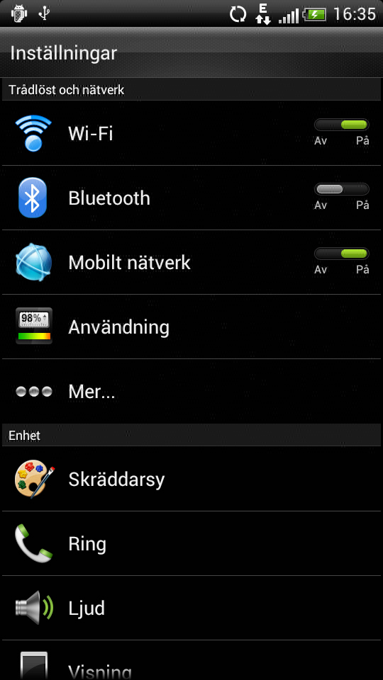 HTC Sense 3.5