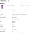 HTC Wildfire E3