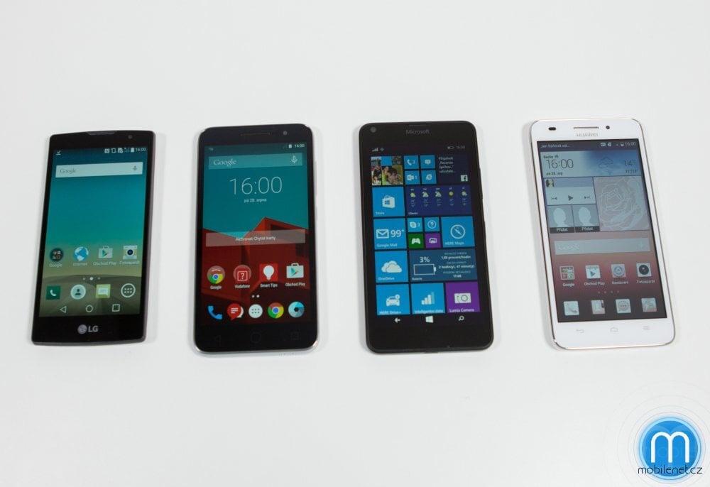 Huawei Ascend G620s, LG Spirit, Microsoft Lumia 640, Vodafone Smart prime 6