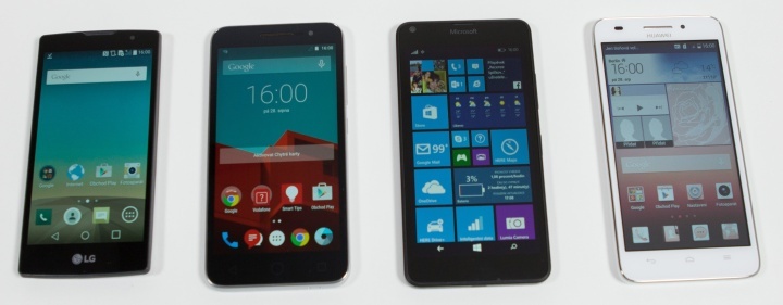 Huawei Ascend G620s, LG Spirit, Microsoft Lumia 640, Vodafone Smart prime 6