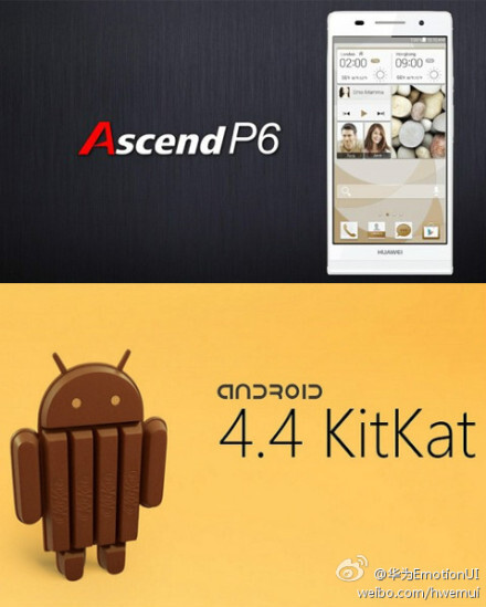 Huawei Ascend P6 dostane Android 4.4 KitKat