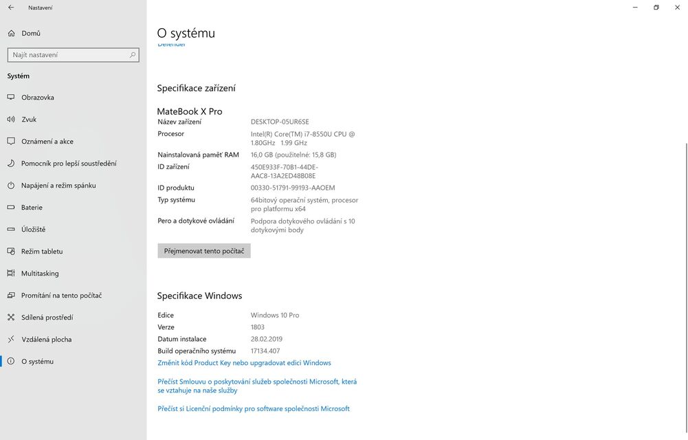 Huawei MateBook X Pro (2019)