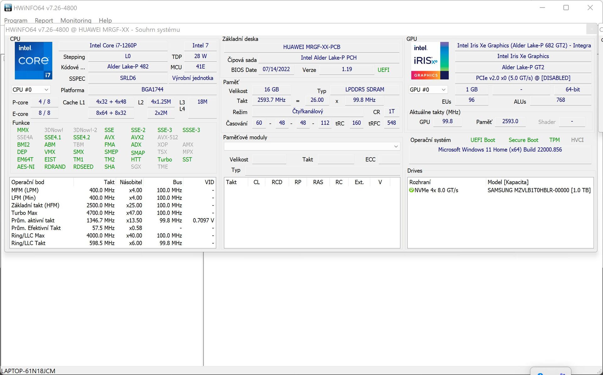 Huawei MateBook X Pro (2022)