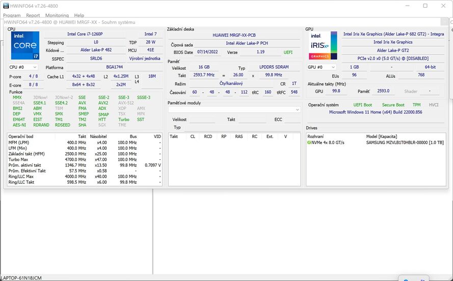 Huawei MateBook X Pro (2022)