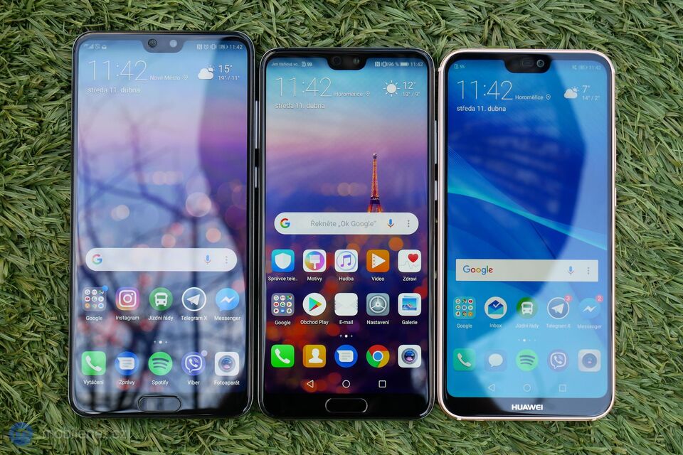 Huawei P20 Pro, P20 a P20 Lite