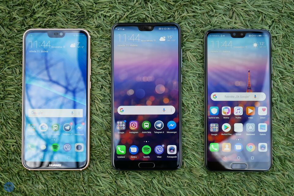 Huawei P20 Pro, P20 a P20 Lite