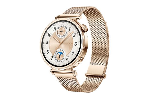 Huawei Watch GT 5 v dámské 41mm variantě s milánským páskem