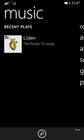 Hudební přehrávač ve Windows Phone