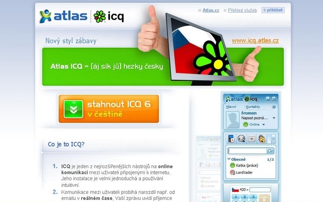 ICQ zdarma v mobilu od operátora O2