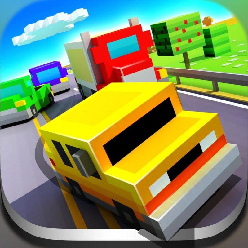 Blocky highway traffic racing. Blocky Highway Traffic Racer машины. Квадратные гонки. Квадратные машины игра.