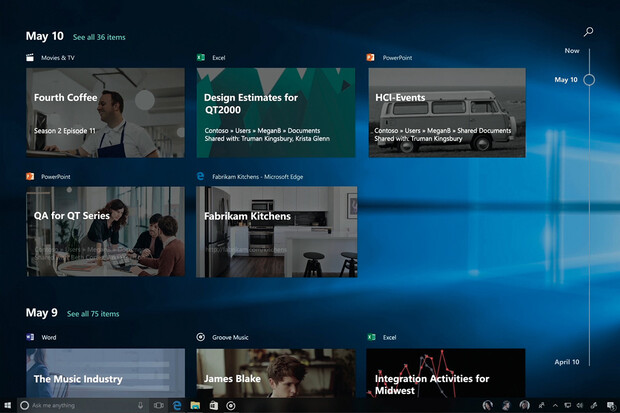 Timeline se v podzimním updatu Windows nedočkáme