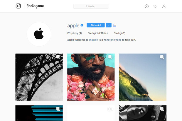 Apple založil Instagram účet prezentující fotografické schopnosti iPhonů