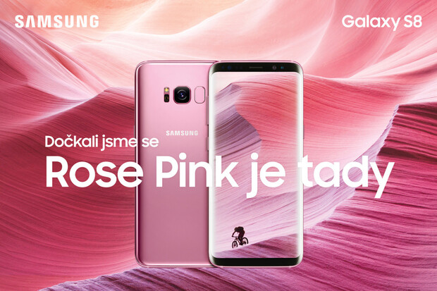 Samsung Galaxy S8 přichází na český trh v růžové variantě