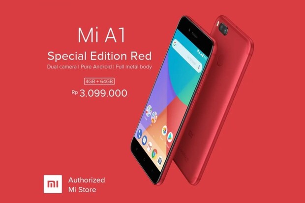 Xiaomi Mi A1 dorazí i v zajímavé červené barvě