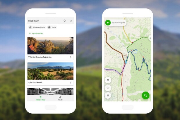 Mapy.cz dostávají vylepšení, které oceníte při výletech do hor