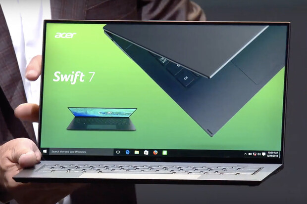 Acer vylepší nejtenčí notebook na světě. Nový Swift 7 bude ještě kompaktnější