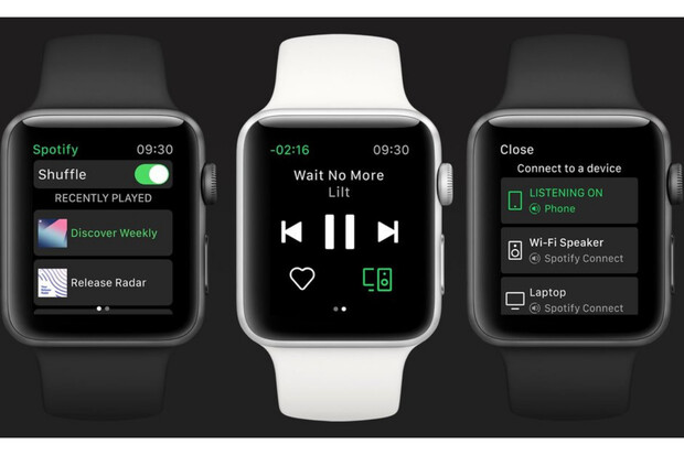 Aplikace Spotify zavítala na Apple Watch! Zatím bez podpory Series 4