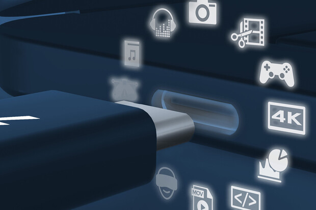 USB4 nabídne až 40 Gb/s. Je to v podstatě Thunderbolt 3