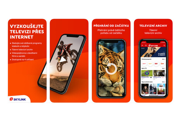 Zákazníci Vodafonu při sledování Skylink Live TV už nemusí řešit FUP
