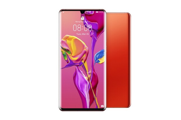 Letní obloha při východu slunce. To je nová barevná varianta pro Huawei P30 (Pro)