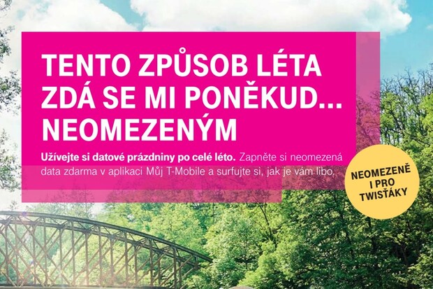 Léto podle T-Mobilu: zákazníkům nabídne neomezená data zdarma