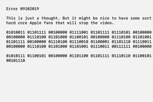 2minutové video Apple Keynote obsahuje tajemný kód ukrytý v jedničkách a nulách