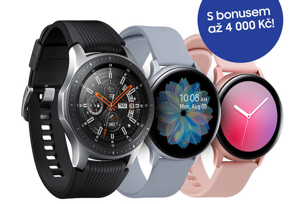 Obměňte své hodinky za nové Samsung Galaxy Watch a získejte až 4 000 Kč zpět!