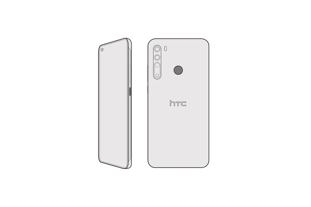 HTC Desire 20 Pro s mnoha fotoaparáty pózuje na první fotografii