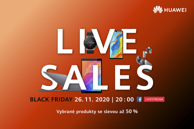 Black Friday u Huawei poprvé živě. Sledujte přímý přenos a získejte skvělé slevy