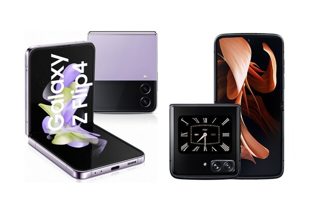 Samsung Galaxy Z Flip4 vs. Motorola Razr 2022: která novinka má lepší výbavu?