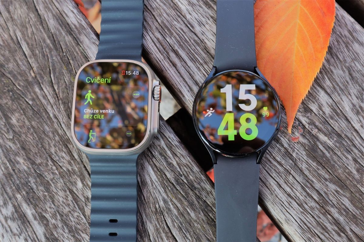Apple Watch Ultra vs. Galaxy Watch5. Zaostřeno na chůzi, běh a spánek