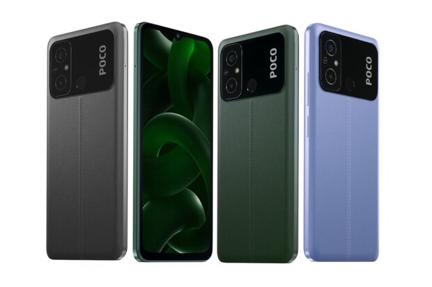 Nové Poco C55 má záda z umělé kůže a jeho displej chrání Panda