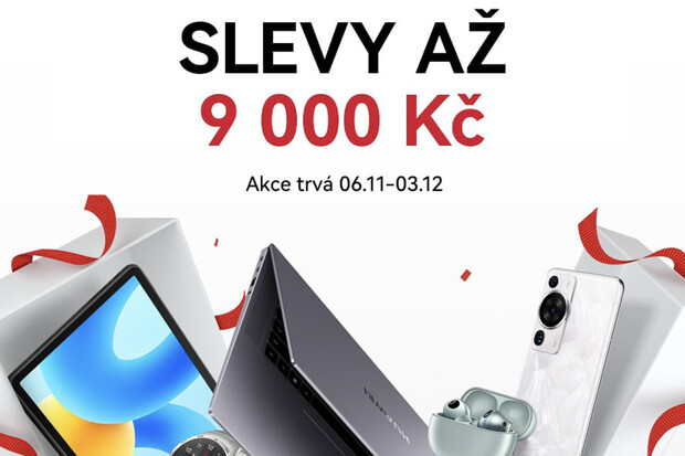 Huawei Black Friday: notebooky, telefony a další zařízení se slevou několik tisíc