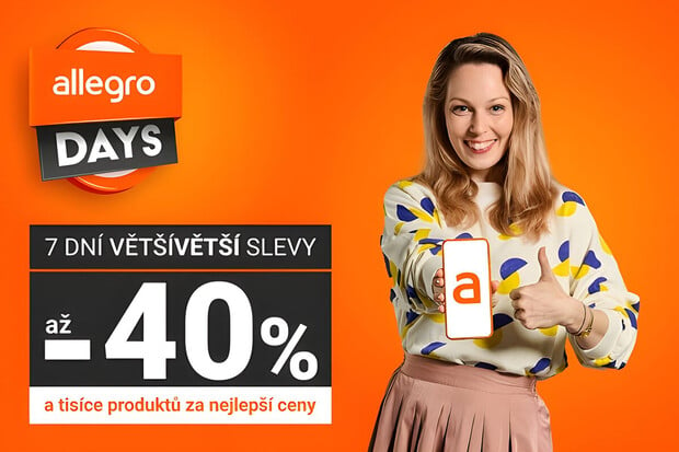 Allegro Days přináší slevy až 40 % 