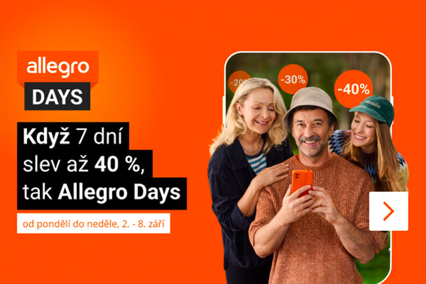 Allegro Days nabídnou slevy až 40 %