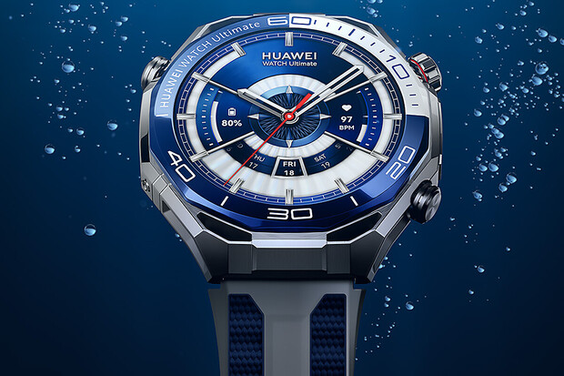 Posílejte zprávy i 150 metrů pod vodou, třeba s novými Huawei Watch Ultimate 2
