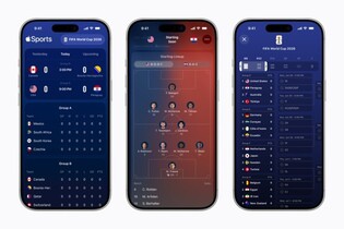 Aplikace Apple Sports se připravuje na MS 2026 ve fotbale. Dostává nové funkce