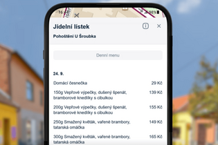 Kam na oběd? Mapy.com nově zobrazují jídelní lístky přímo u restaurací
