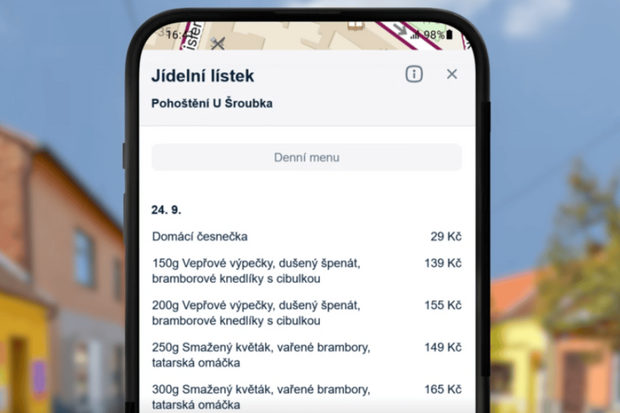 Kam na oběd? Mapy.com nově zobrazují jídelní lístky přímo u restaurací