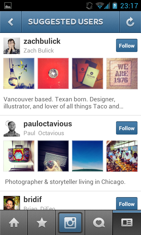 Instagram pro Android